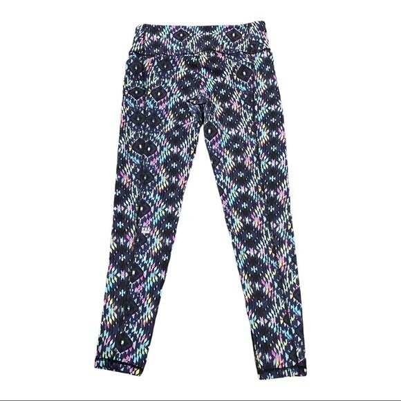 Victoria’s Secret Sz Medium Aztec Black & Fluorescent Compression Leggings - Picture 5 of 7